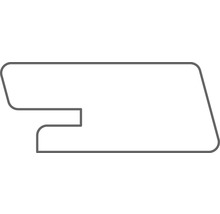 Rhombusleiste HBFIX sibirische Lärche unbehandelt 27x68x4000 mm, 1 Pack = 8 Stück