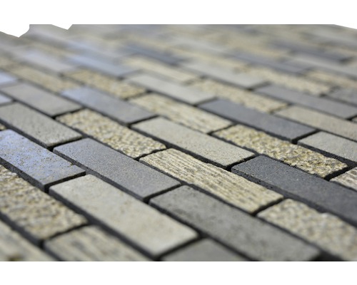 Rechteckige Mosaikfliesen aus Stein