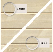 Structure en bois avec marquage pour l''extérieur et l''intérieur