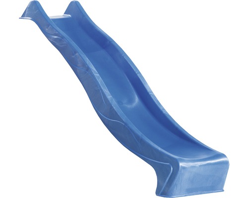 Toboggan bleu pour enfants en plastique pour l''extérieur