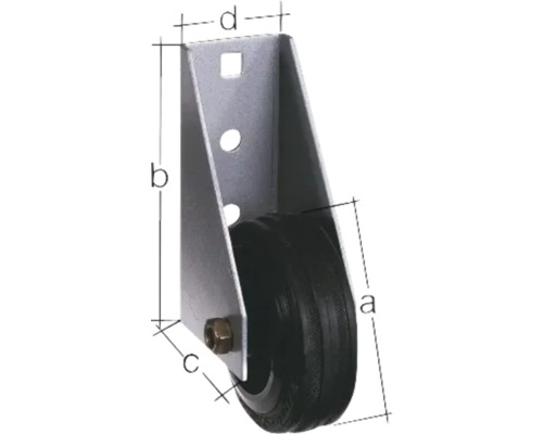 Rollenhalterung mit Rollenmaßen
