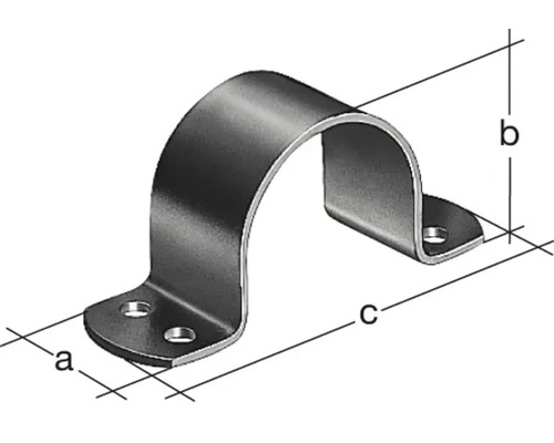 Collier de serrage avec dimensions