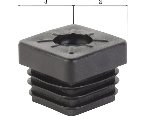 Vierkantstopfen aus Kunststoff