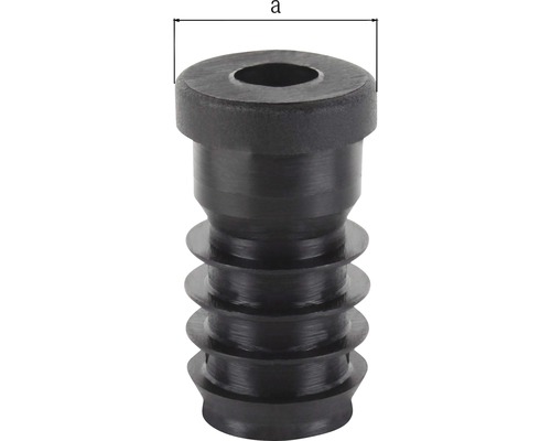 Möbeleinsatz aus Kunststoff mit Loch