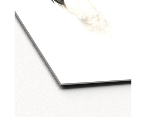 Dekorative Tafel mit Vogelmotiv