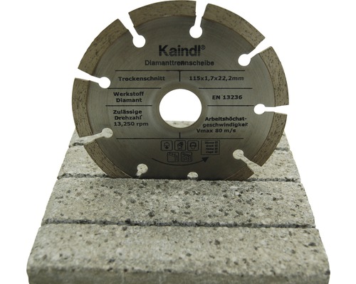 Kaindl Diamanttrennscheibe 115x1,7x22,2 mm für Trockenschnitt