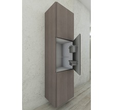 Armoire haute chêne foncé 170x45 cm