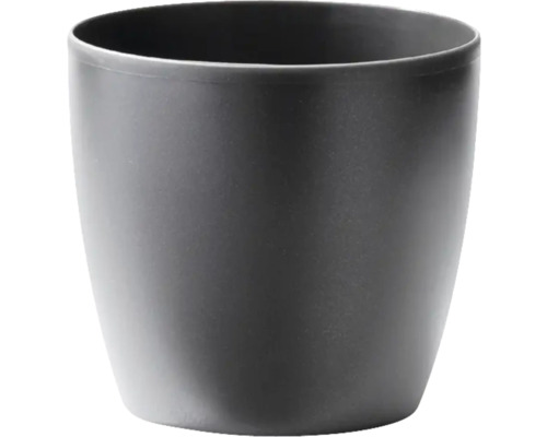 Cache-pot elho Brussels en plastique Ø 14 h 12 cm anthracite Pot de fleurs gris en plastique