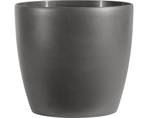 Cache-pot elho Brussels en plastique Ø 16 h 14 cm anthracite Pot de fleurs gris