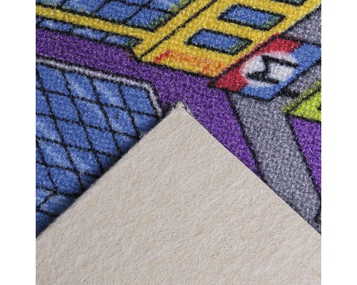 Paillasson avec motif géométrique et dos textile