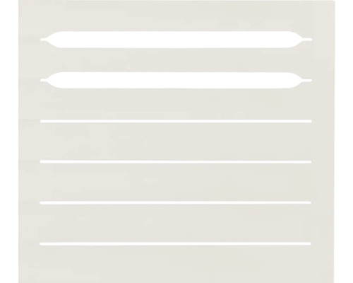 Schablone mit horizontalen Linien und Formen