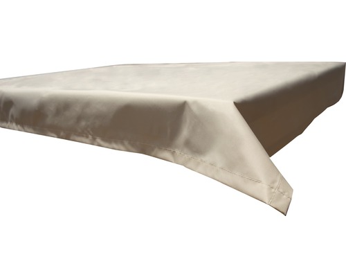 Nappe 110 x 140 cm polyester rectangulaire beige
