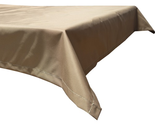 Nappe 110 x 140 cm polyester rectangulaire sable