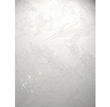 Papier peint mousse 97491 structure crépi paillettes blanc-thumb-0