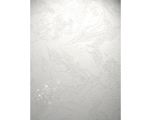 Papier peint mousse 97491 structure crépi paillettes blanc-0
