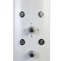 Panneau de douche avec thermostat Schulte DuschMaster avec poignées standard aluminium/ blanc D9675 04-thumb-3