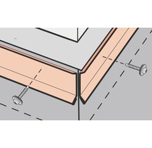 Kit feuillard de fixation VELUX ZZZ210 pour fenêtre de toit plat 80x80 cm-thumb-2