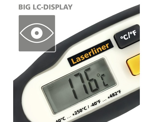 Laserliner Thermometer mit großem LC-Display