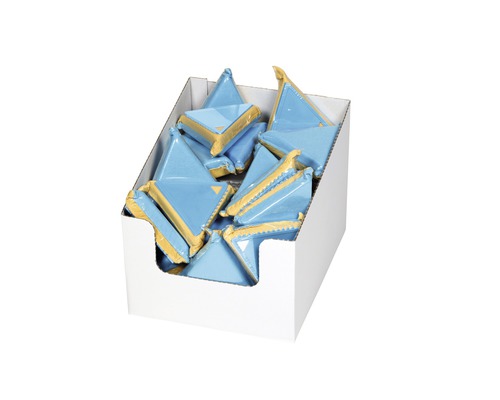 Dreieckige Pflastersteine in einer Box