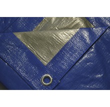 Bâche textile 140 g/m² argent-bleu 3 x 4 m-thumb-3