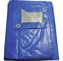 Bâche textile 140 g/m² argent-bleu 3 x 4 m-thumb-0