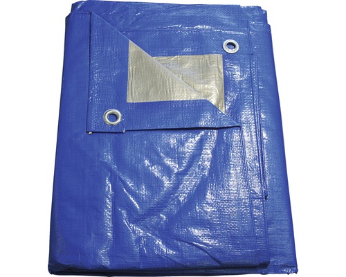 Bâche textile 140 g/m² argent-bleu 3 x 4 m-0