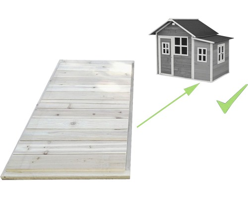 Maison de jeu pour enfants avec plancher en bois