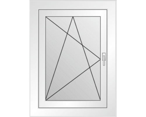 Fenêtre avec croisillons et poignée