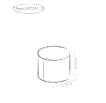 Pouf Sitting Point Dotcom Wood env. 100 litres bois 50x50 cm