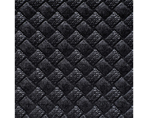 Kofferraum-u. Schmutzfangmatte anthrazit 100x120 cm Nahaufnahme eines schwarzen, geflochtenen Musters.
