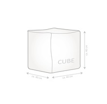 Tabouret Sitting Point Cube Scuba bleu foncé 40x40x40 cm-thumb-6