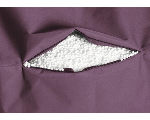 Füllung aus Polystyrolkügelchen in Sitzsack