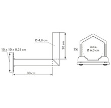 Console de mât Schwaiger MAL30A001-thumb-1