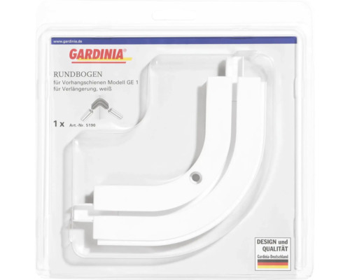 Gardinia Rundbogen für Vorhangschienen Modell GE 1 zur Verlängerung