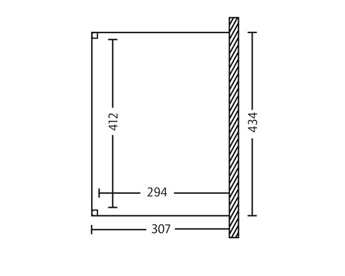 Dessin technique avec indications de dimensions