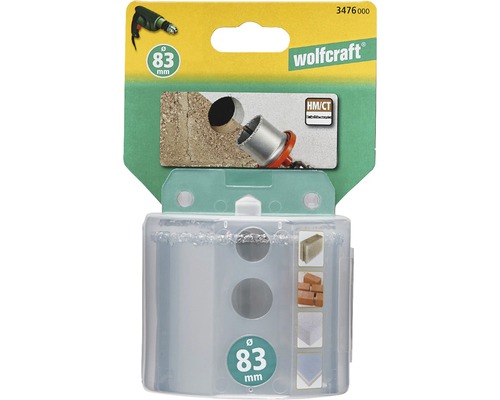 Scie cloche Wolfcraft de 83 mm de diamètre