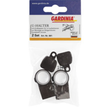 Gardinia U-Halter Set zur Montage von U-Laufschienen an Stilgarnituren, aus Kunststoff