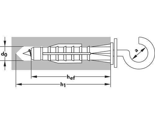 Image d''un plan de cheville avec les dimensions