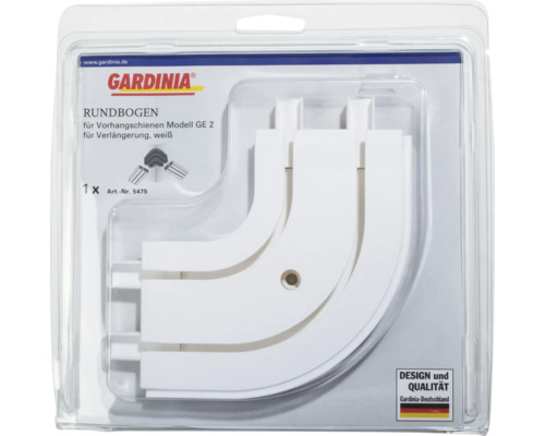 Gardinia Rundbogen für Vorhangschienen Modell GE 2 zur Verlängerung