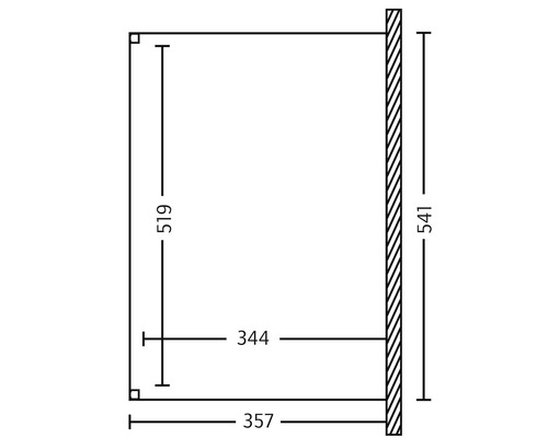 Dessin technique avec dimensions en millimètres