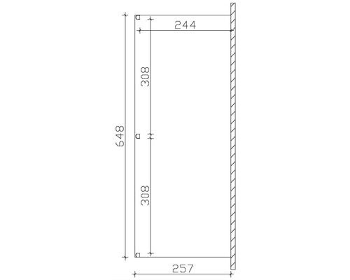 Dessin technique avec indications de dimensions