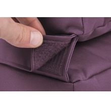 Fauteuil Sitting Point Twist Scuba aubergine 90x70x80 cm (déplié 180x70x60 cm)