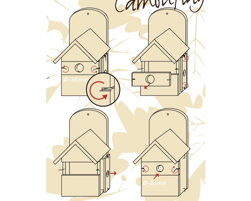 Instructions de montage d''un nichoir