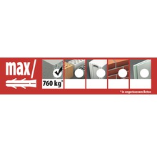Boulon d'ancrage S-Fix Pro 1 A4 M10x90/10 Tox, 50 pièces