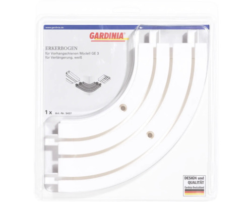 Gardinia Erkerbogen für Vorhangschienen Modell GE 3, zur Verlängerung