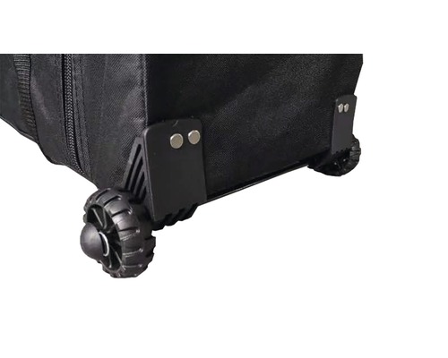 Detailaufnahme der Räder einer Transporttasche