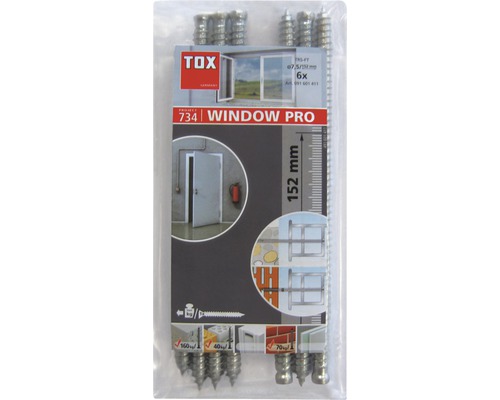 Lot de 6 vis TOX Window Pro