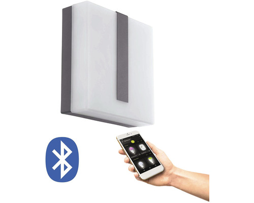 Applique murale carrée avec commande Bluetooth et application pour smartphone