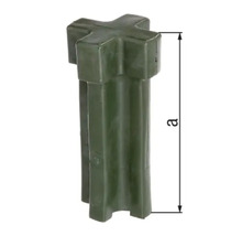 Connecteur de tuteur de plante en plastique avec indication de dimension
