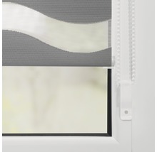 Store jour/nuit Lichtblick sans perçage vague gris 45x150 cm avec support à clipser-thumb-6